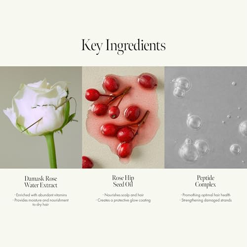 ANILLO Rosy Night Vegan Hair Perfume Long-Lasting Floral Musky Scented with Damask Rose Extract, Rosehip Oil, Peptide Complex for All Hair Type, Free of Silicone & Parabens (3.38 fl. Oz)