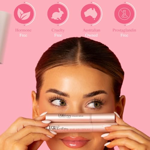 Lash Therapy Australia Eyelash Growth Serum (Available in 5ml & 3ml) ? Enhance, Boost & Grow Lashes | Longer, Thicker, Fuller & Naturally Curled Lashes (5ML)
