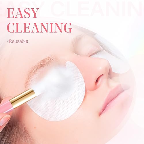 Buqikma 2 Pieces Lash Brush Cleaning Lash Shampoo Brushes for Nose Cleaning Fan Brush Peel Off Blackhead Brushes Remover Tool, Lash Wash Supplies£¨Pink£©