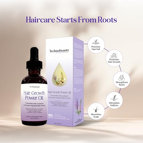 Rosemary Oil With Black Castor, Batana, Lavender, Coffee, Coconut, Argan, Avocado, Olive, Almond & Parsley Seed Oil, 11 Oils Infused for Ultimate Hair Growth & Care for Stronger, Thicker Hair