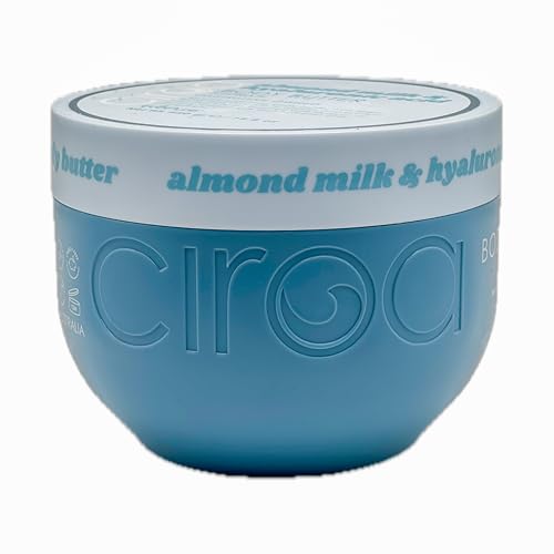 Ciroa Ultra-Hydrating Body Butter With Shea Butter And Glycerin Almond Milk And Hyaluronic Acid 15.8 oz