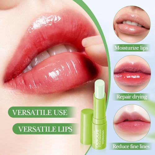 7pcs Avocado Skincare Kit, Skin Care Gift Set with Facial Cleanser, Toner, Lotion, Face Serum, Face Cream, Eye Cream, Lip Balm For Hydrating Skin Anti-Aging Skin For Women Teen Girls (7 Count)