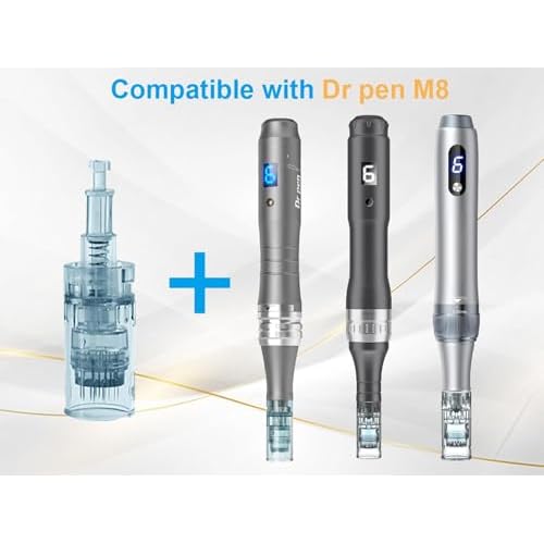 Microneedling Pen Cartridges for Dr Pen M8,M7S, Easy-to-Use 0.25 mm for Home Use (36 Pin,10PCS)