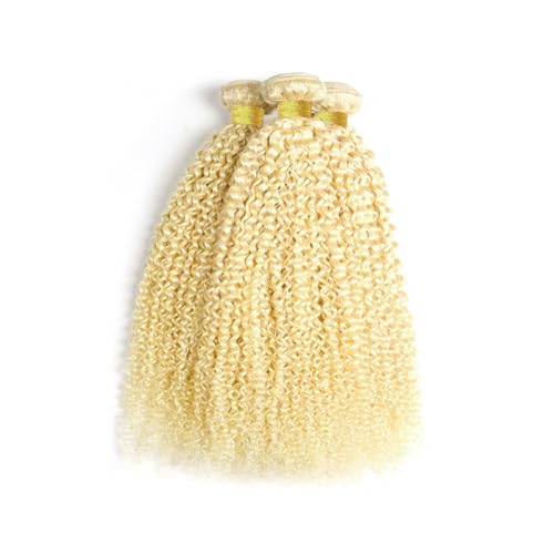 26 28 30 inch Blonde Curly Bundles Human Hair 613 Bundles Blonde Kinky Curly Bundles Brazilian Virgin Remy Hair Extensions Double Weft