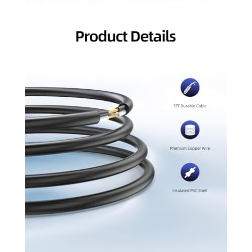 5V 5FT USB Charger Cord Fit for Philips Norelco 2000 2400 2600 3600 3900 5400 5000X 7200 i9000 Wet & Dry Electric Shaver Series 3000 5000 7000, Fit for Phillips QP2724 QP2834 Trimmer Razor Power Cord