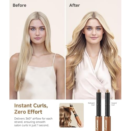 DREAME AirStyle Pro 7-in-1 Hair Styler & High Speed Dryer | Snap-on Attachments for Curling, Smoothing, Volumizing | Fast Drying, Frizz Control, Cool Shot | Luxury Leather Package