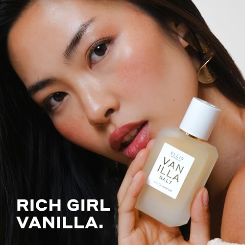 Ellis Brooklyn VANILLA SALT Eau de Parfum 1.7oz / 50ml - Gourmand Vanilla Perfume with Sea Salt, Luminous Musk, and Jasmine- Clean, Vegan, Cruelty-Free, Long Lasting Perfumes for Women