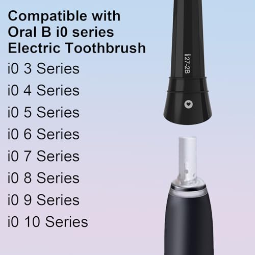 12pcs Replacement Heads Compatible with Oral B iO 3 4 5 6 7 8 9 10 Series Electric Toothbrush,Toothbrush Heads Compatible with Oral B iO Replacement Heads, Medium Bristles for Effective Cleaning