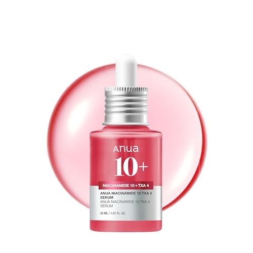 ANUA Niacinamide 10 + TXA 4 Serum, Hyaluronic Acid, Tranexamic acid, Facial Serum For GlassSkin, Cardi B¡¯s Pick, Glow Back Serum, Dark Spot Care, Postnatal Skincare, Korean Skincare (30ml/1.01 fl.oz)
