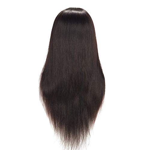 Hairingrid Mannequin Head 24"-26"100% Human Hair Hairdresser Cosmetology Mannequin Manikin Training Head Hair and Free Clamp Holder (R71906LB0218H)