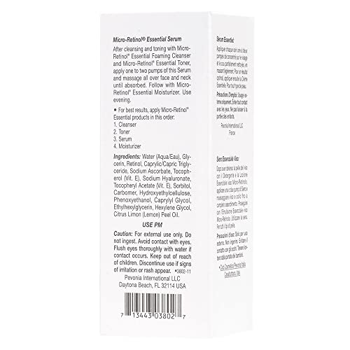 Pevonia Micro-Retinol Essential Serum, 1 Fl Oz