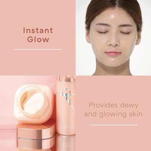 MISSHA Glow Skin Balm 1.69 fl oz/ 50ml 4-in-1 Primer, Moisturizing Cream, Morning Pack, Luminizing Cream for a Flawless Natural Glow Glass Skin