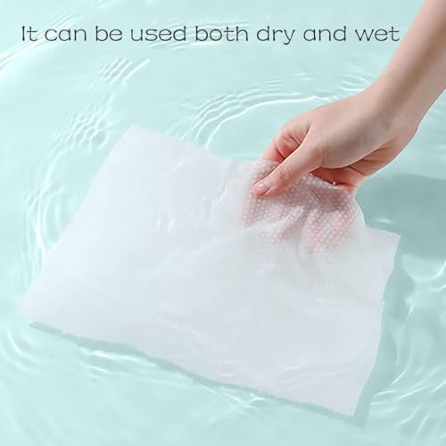 Disposable Face Towel Face Cloths for Washing Soft Cotton Dry Wipes Facial Cloths Towelettes for Washing and Drying, 400 Count Facial Tissue for Cleansing, Skincare and Makeup Remover