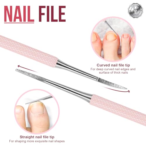 FANDAMEI Cuticle Kit, 4 PCS Nail Care Kit, Cuticle Trimmer, Cuticle Nippers, Ingrown Toenail Removal Kit, Cuticle Clippers, Cuticle Pusher, Nail Cuticle Trimmer, Manicure and Pedicure Kit, Nail Tools