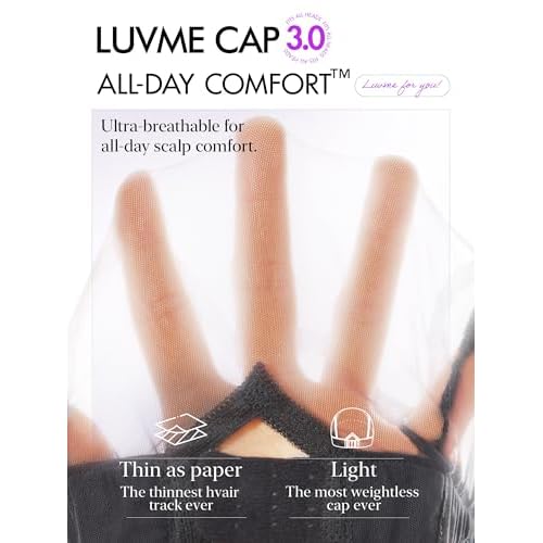 LUVME HAIR 7x6 HD Lace 2.0 Upgrade All-Day Comfort Wig with Bangs 200% Density Hair PartingMax Lace Wigs Loose Body Wave Lace Front Wigs Human Hair Pre Cut Plucked Lace Frontal Glueless 16 Inches