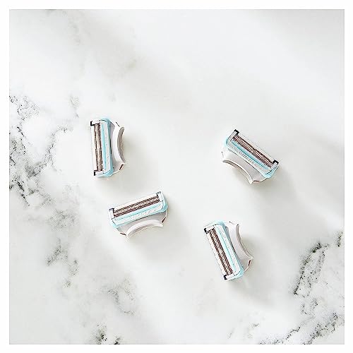 Gillette Venus Intimate Grooming Womens Razor Blade Refills with Bikini Trimmer, 4 Count