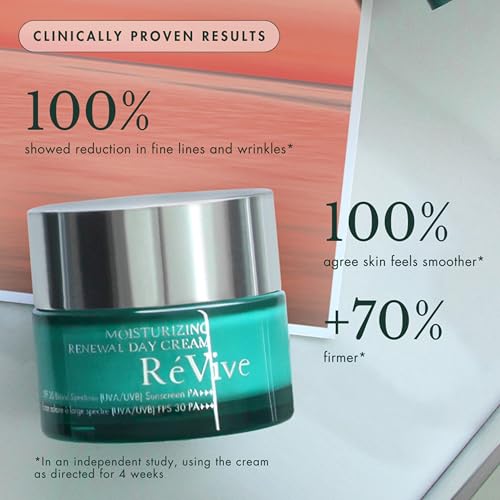 R?Vive Renewal Face Moisturizer with SPF 30 - Daytime Face Cream to Treat, Hydrate & Protect Skin Against UV Damage - Helps Improve Skin Firmness for a Healthier, Youthful Glow (1.7 oz)