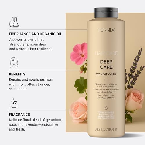 LAKM? Teknia Deep Care Conditioner, Repairing Conditioner for Damaged Hair