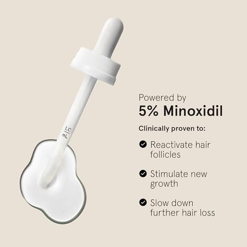 Keeps Extra Strength Minoxidil for Men - 5% Minoxidil Hair Growth Serum - Hair Loss & Regrowth Treatment for Thinning & Bald Spots - Clinically Proven Hair Growth Products - Unscented Topical Aerosol