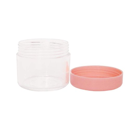 Wopanxye 12pack 20 Gram 20ml Jars, Small Cosmetic Sample Empty Container, Plastic Round Pot Pink Screw Cap Lid, Tiny 20g Bottle for Makeup, Eye Shadow, Nails, Powder, Jewelry, Free 12pcs Spatulas