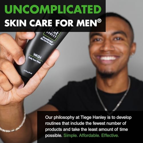 Tiege Hanley Skin Care Set for Men, Anti Aging Routine for Oily & Combination Skin, Level 3, Salicylic Face Wash, Glycolic Pads, Moisturizers, Clay Mask, Eye Cream, Serum, Men¡¯s Skin Care, 7 Piece Kit