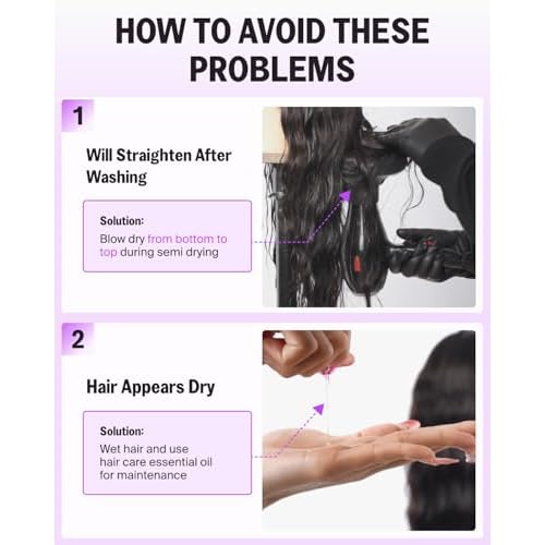 Glueless Wigs Human Hair Pre Plucked Pre Cut Loose Deep Wave Lace Front Wigs Human Hair 6x5 Closure Wig Wear and Go Glueless Loose Curly Wig for Women (200% Density,20 Inch)