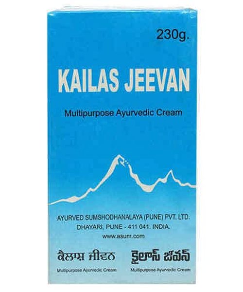 ANGIEHAIE Kailas Jeevan 230 Gram Large Saver Pack | Multipurpose Herbal Ayurvedic Cream | Minor Bruises | Cuts | Prickly Heat | Cracked Heels…