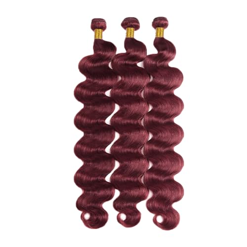 #99J Burgundy Bundles Body Wave Bundles Human Hair 34 34 34 Inch Brazilian Virgin Hair Wine Red Body Wave Bundles Human Hair Extensions 3 Bundle 50 Gram Per Bundle
