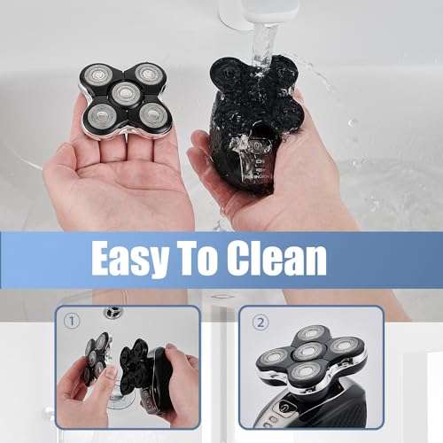 Balder Pro Shaver Peplacement Heads for Remington Balder Pro Head Shaver Model XR7000/XR1500/XR1501 Electric Shaving for Bald Men,3 Pack