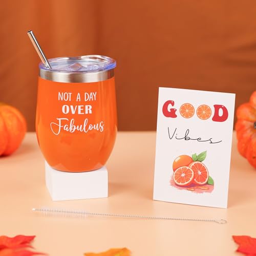Care Package For Women, Self Care Gifts for Women, Get Well Soon, Orange Fall Themed Gifts for Woman, Relaxation Spa Gift Baskets for Woman, Thinking of You Birthday Gift, Feel Better Self Care Kit