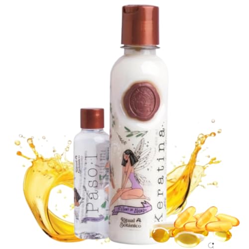 Ritual Bot?nico Keratina Org?nica 250 ML | Aporta Brillo, Sedosidad y Nutrici?n | Botox Capilar sin Formol | Hair Straightener con 12 Aceites Naturales