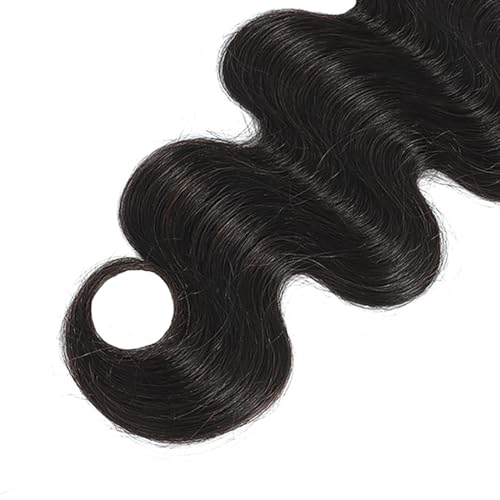 12A Body Wave Bundles Human Hair 24 26 28 Inch 3 Bundles Human Hair 100% Unprocessed Brazilian Virgin Hair Bundles Body Wave Human Hair Bundles Human Hair Extensions Natural Black