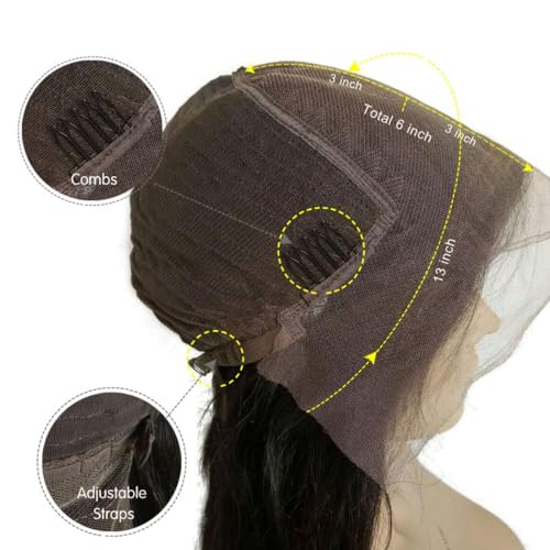 Mens 13X6 Lace Front Human Hair Wigs Loose Curly Short Cut Brazilian Real Human Hair Lace front wigs for Male Boy Cut Shaved Replacment Wig for Daily Wear 180Density