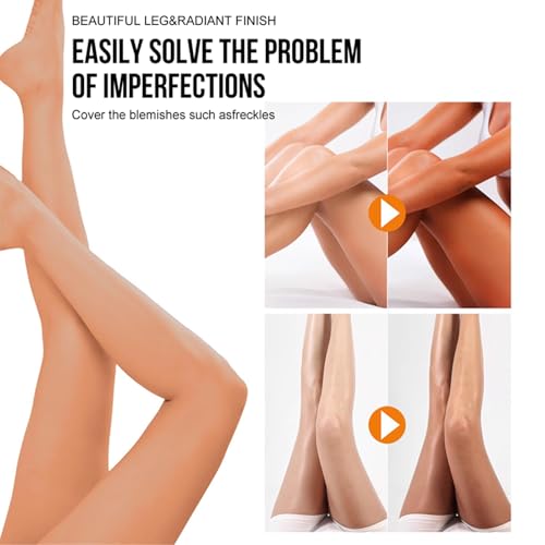 O¡¯CHEAL Waterproof Leg Makeup Cream, No Transfer Tattoo Cover Up&Scar Concealer, Long Lasting Body Foundation for Flawless Skin, Leg Varicose Vein Cover Up, Suitable All Skin Tones (Nature)