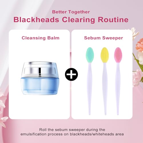 10 Pcs Silicone Lip Scrub Brush Exfoliating,Nose Clean Blackhead Removal,Lip Scrubber for Lip Lightening,Lip Exfoliator Scrubber Tool for Dark Lips