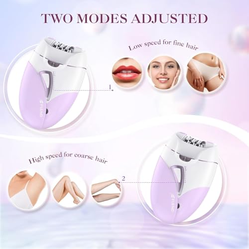 Epilator,Epilator for Women Facial Hair Removal Rechargeable,2 Speeds Hair Removal,HairRemoval Device with 36 Tweezers,Hair Removal forWomen Legs/Face/Bikini/Arms,Womens Electric Shaver Smooth Skin