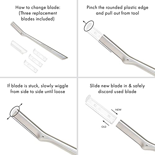 Tweezerman Stainless Steel Facial Razor