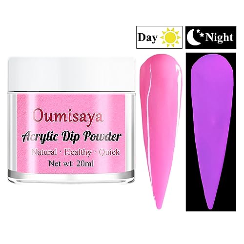 Glow in the dark Acrylic Nail Powder Clear Pink White Colors Set for French Nail Art Design 20ML/PCS (AP080)