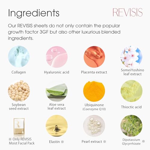 Moisture Facial Mask+ (10sheets) collagen, hyaluronic acid, placenta extract and cherry blossom extract, Made in Japan