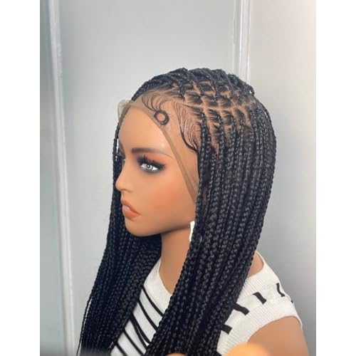 ADA C-Cut Braided Wig for Black Women Glueless Mid-Back Length Black