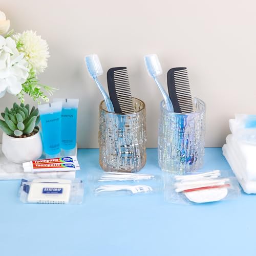 Basic Toiletry Kits, Individually Packed, Personal Hygiene Kit Bulk Homeless Care Package Supplies Travel Size Toiletry Kit for Men Women Charity Reusable Toiletry Bag (Pack of 10)