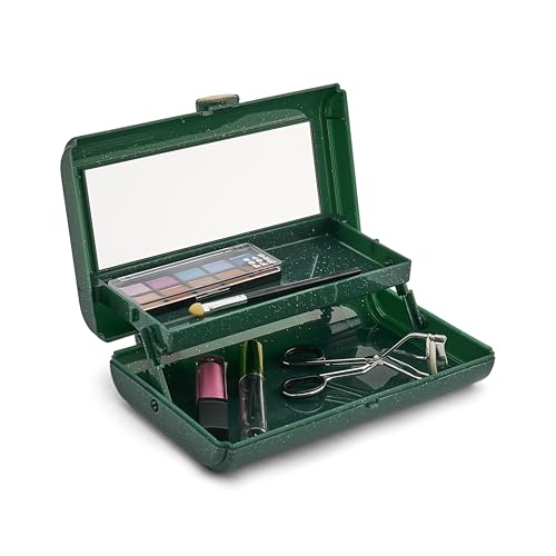 Caboodles On-The-Go Girl Makeup Box, Wicked: For Good Glinda Glam Limited Edition, Hard Plastic Makeup Organizer Box, Built-In Mirror, Secure Latch, Includes a Wicked-Themed Sticker Sheet