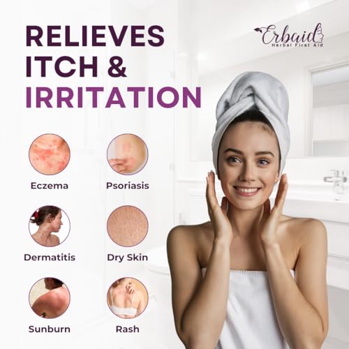 Eczema Soap Bar for Face and Body ? All Natural Dermatitis, Psoriasis Treatment for Dry Itchy Sensitive Skin Relief ? Gentle Detoxifying, Healing, Anti-Itch, Oatmeal Goat Milk Wash for Kids, & Adults