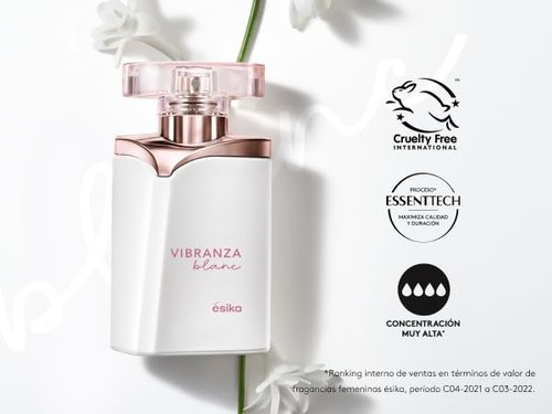 Ésika - Vibranza Blanc Perfume de Mujer con Aroma Floral, 45 ml/1.5oz