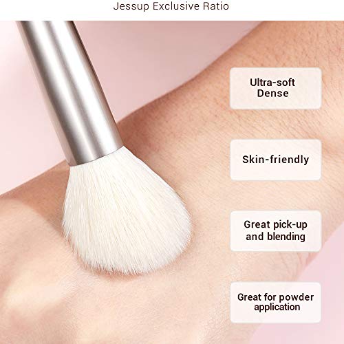 Jessup Makeup Brushes Set Professional Makeup Brush Eyeshadow Blending Powder Foundation Blusher Concealer 25pcs with Cosmetics Storage Box, Blushing Bride T295