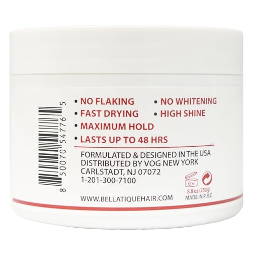 Edge, Braid, & Loc Maximum Hold Edge Control & Braiding Gel for Natural, Relaxed, Dry, Dull Hair - No Flaking, No Whitening, Fast Drying, High Shine, Maximum Hold Up to 48 Hrs (8.8 oz)