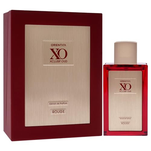 Orientica XO Xclusif Oud Rouge Extrait de Parfum ? Woody, Floral, Amber, Saffron, Praline, Jasmine, Orange, Oak Moss, Seaweed - Arabic Perfume for Men & Women ? 2.0oz / 60ml