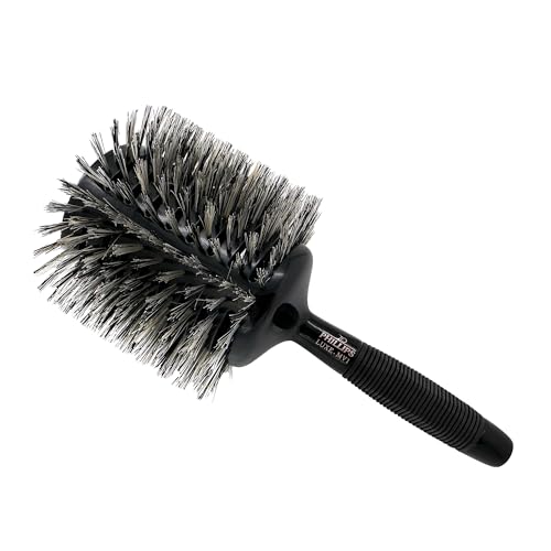 Phillips Brush Luxe Monster Vent 1 Professional Hair Brush (5¡± Diameter Barrel) ? Black & Rose Gold Vented Hairbrush with Nylon Reinforced Boar Hair Bristles, Ergonomic Rubber Grip