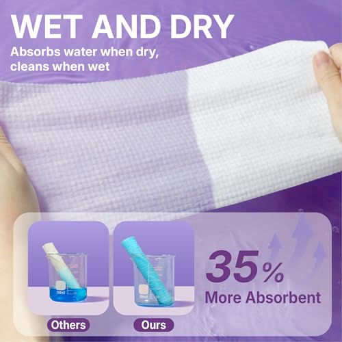 Disposable Face Towels 600 Count, 10" x 12", Ultra Thick Face Towelettes for Sensitive Skin, Extra Soft Makeup Remover Dry Wipes