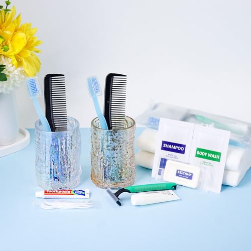 Pack of 5 Travel Size Toiletries Kit Individually Packed,Personal Hygiene Kit for Men Homeless Care Package Supplies Bulk